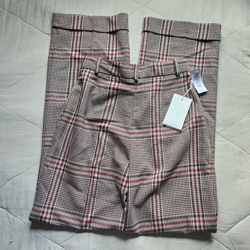 OLD - WILFRED Davita Check Pant Pleated Trouser Wool Blend Size 0 Aritzia NWT - Picture 10 of 12